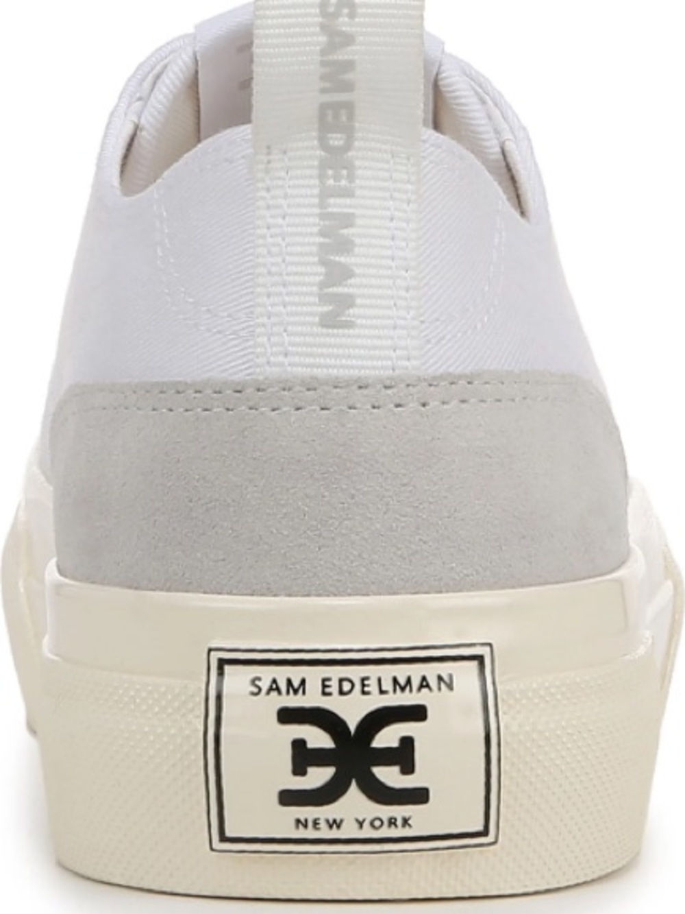 SAM EDELMAN SONIA PLATFORM WHITE CANVAS SNEAKERS 9 - Picture 4 of 12